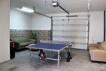 Ping Pong Table and Seating  in Garage